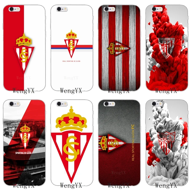 Спортивный gijon logo Anciana Fans Club тонкий мягкий чехол для телефона Samsung Galaxy S3 S4 S5 S6 S7 edge S8
