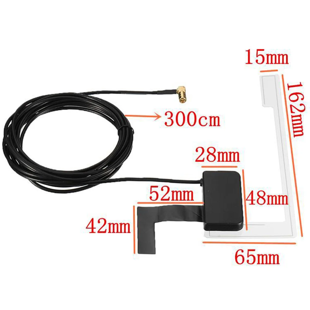 Car DAB/DAB+ Device Antenna Digital Active Antenna Universal For Radio TV Signal Receiver Box Car-Styling Antenna SMB Connector
