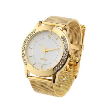 

Watch Women's Dress Classical Mesh Stainless Steel Band Quartz Wrist Watches Relogio Feminino Clock