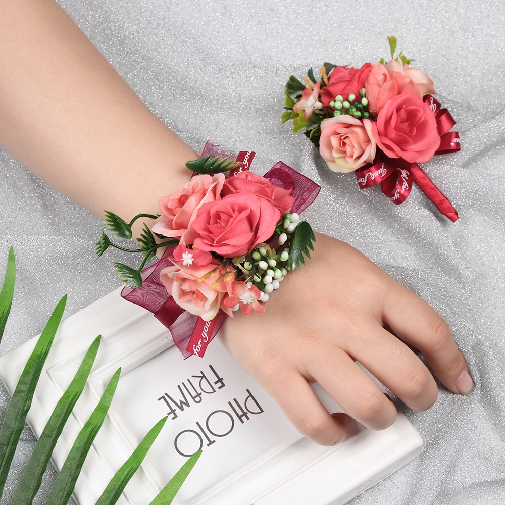 Beautiful Wrist Corsages And Boutonnieres (Cotton Socks)