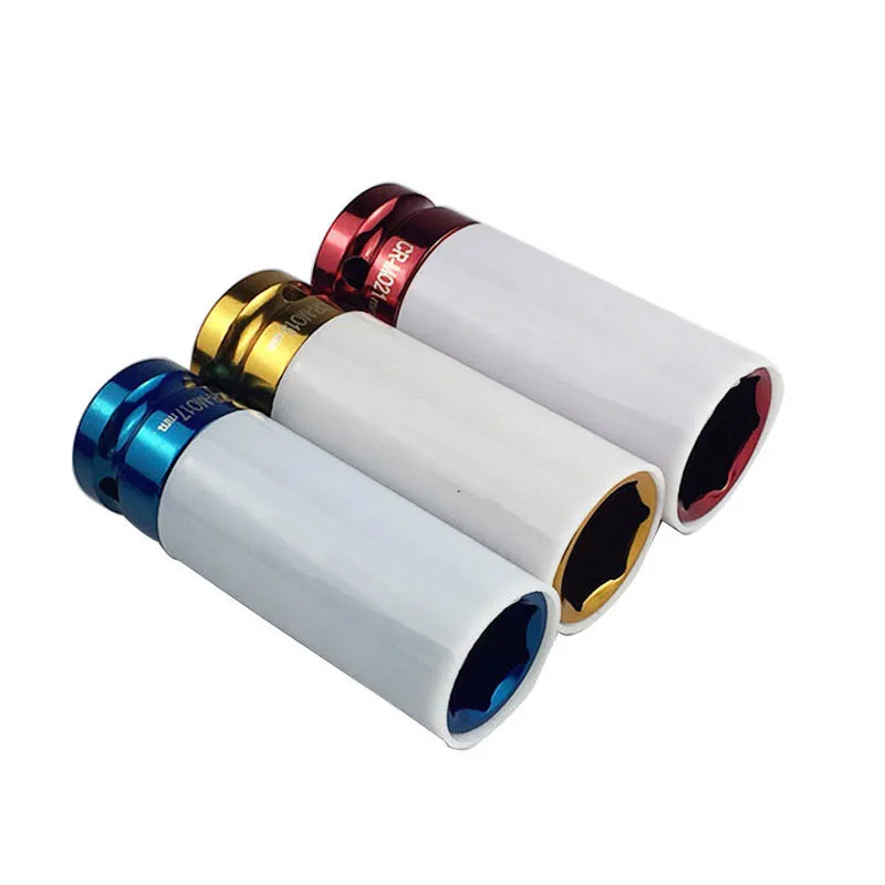 

3Pcs Tire Protection Sleeve Set Wall Deep Impact Nut Wheel Socket With Storage Box LB88