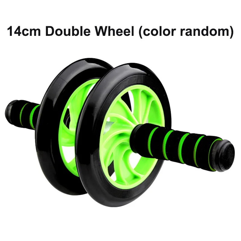 Mounchain Smooth Rolling Нескользящие ручки Экстра стабильность колесо ролик с двойными колесами фитнес-оборудование - Цвет: Синий