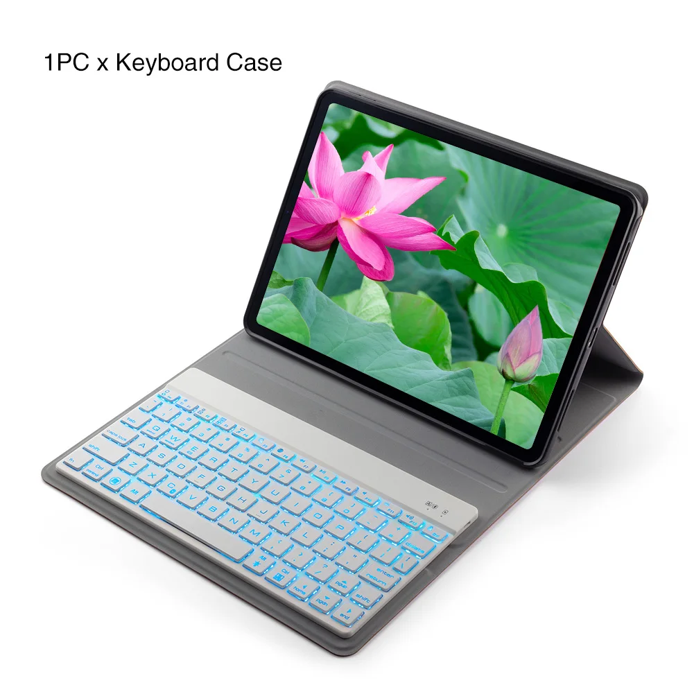 

Flip Stand Protective Bluetooth Cover Auto Wake Smart Wireless Backlit Durable Ultra-thin PU Leather Keyboard Case For IPad Pro