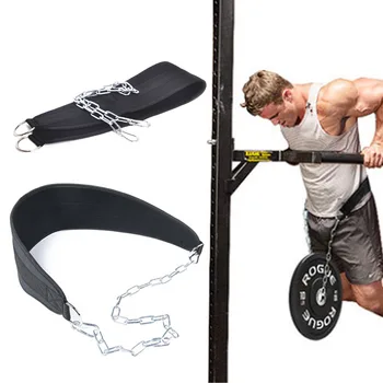

Weight Lifting Belt With Chain Fitness Equipment Drop Shipping Dip Belt Pull Up Belt For Powerlifting Bodybuilding Crossfit