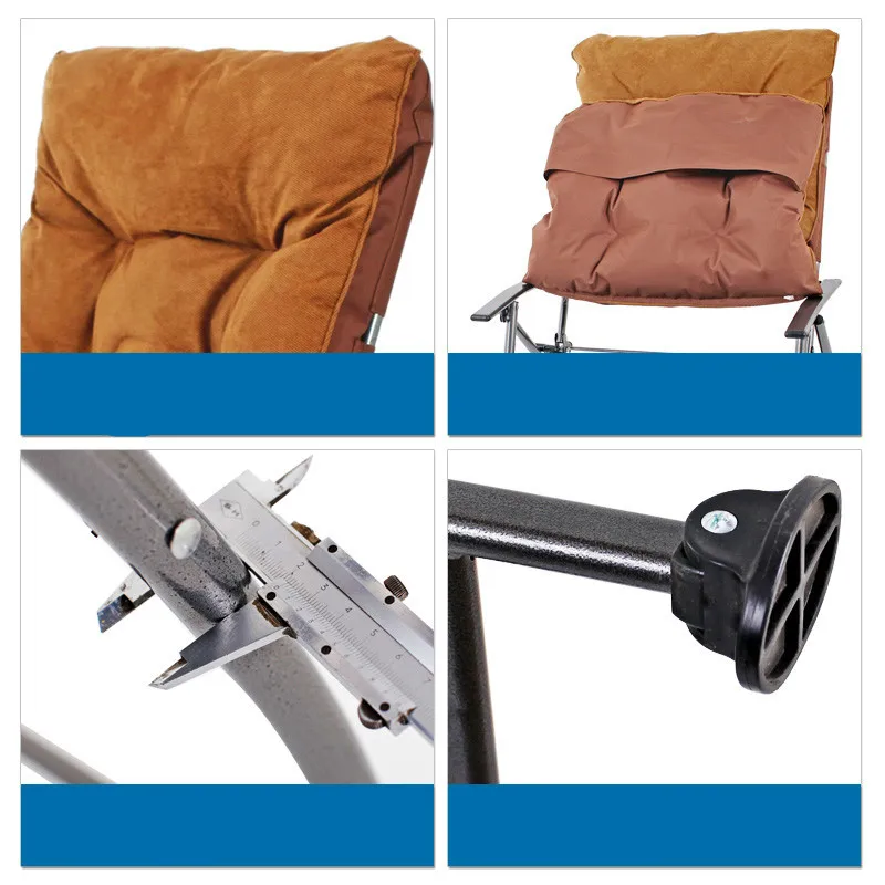 Lazy sofa folding chair office computer chair outdoor leisure chair large bearing capacity with a foot section free shipping