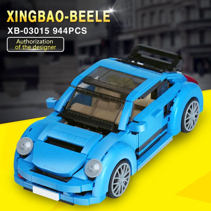 Xingbao Technic автомобильные блоки 944 шт. Volkswagen Beetle автомобиль строительные игрушки для