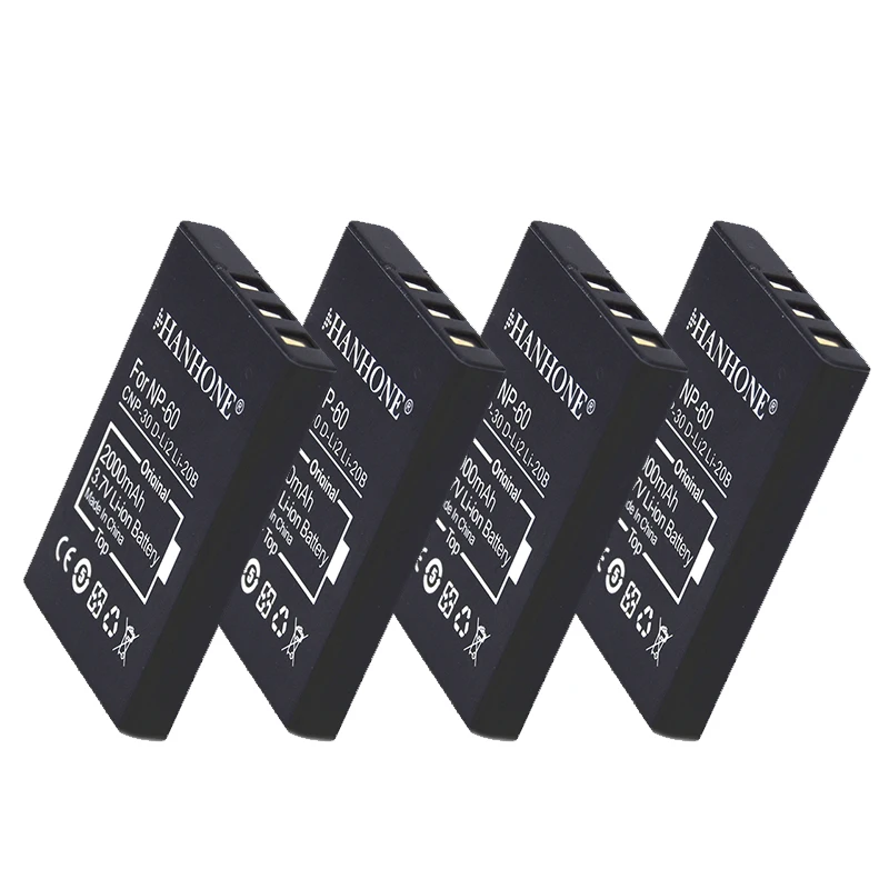 4 шт 2000 mAh FNP60 NP-60 NP60 SLB 1037 1137 CNP-30 K5000 D-Li2 Li-20B аккумулятор для Fujifilm F50I F501 F401 зум F601Z F410 F601