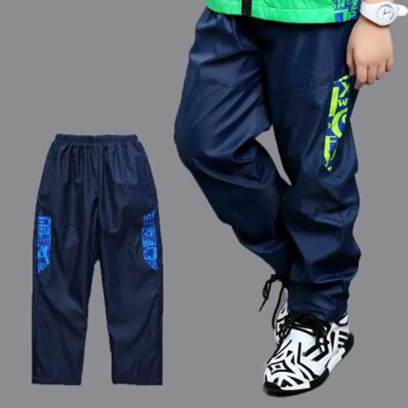 2019 Spring Boys Rain Pants Children Outdoor Sports Trousers Waterproof