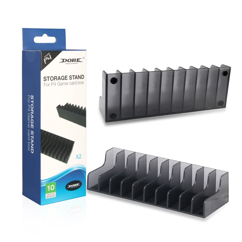 

2PCS/Lot CD Stand for Sony for PlayStation 4 PS4 / PS4 Slim / PS4 Pro 20PCS CD Disks Storage Stand