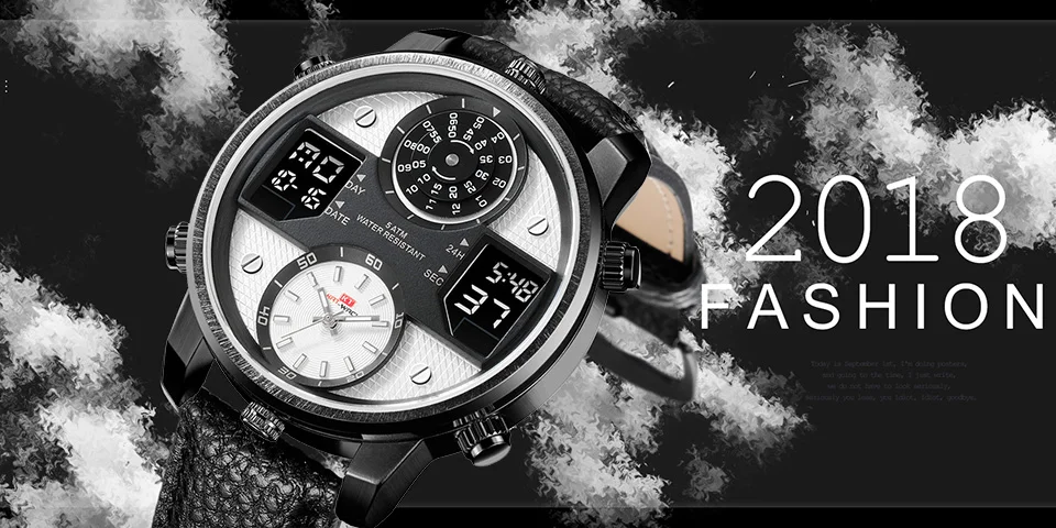 Роскошные мужские наручные часы 5ATM водостойкий мужской s Топ люксовый бренд военные спортивные кожаные мужские спортивные наручные часы Relogio Masculino