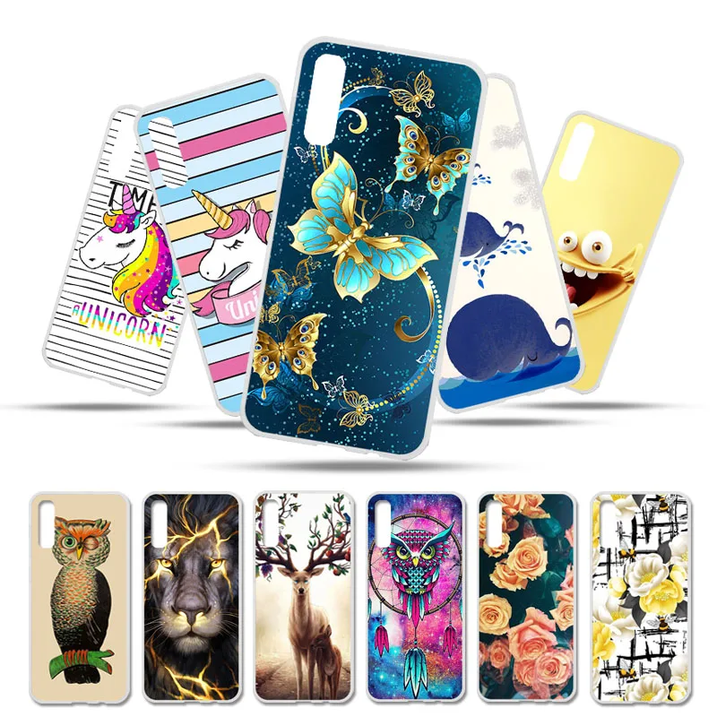

Bolomboy Painted Case For Samsung A70 Case Silicone Soft TPU Cases For Samsung Galaxy M30 M20 Cover Wildflowers Cute Animal Bags