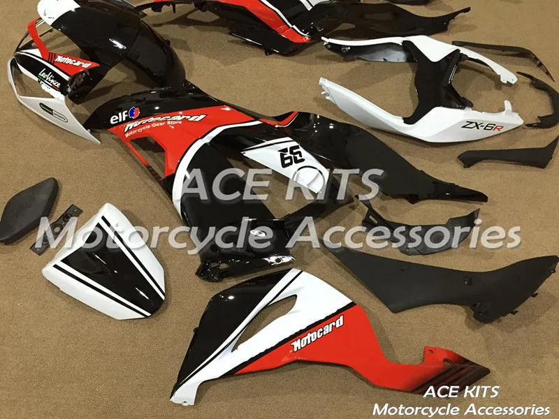Новый мотоциклетный обтекатель abs для kawasaki Ninja ZX6R 636 2013 2014 2015 2016 впрыска bodywor любого цвета, подходят к любому у ACE № 62