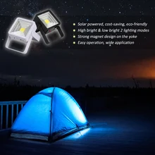 Солнечные светодиодный свет на открытом воздухе с зарядка через usb Порты и разъёмы Портативный Перезаряжаемые квадратный Дизайн для кемпинга Рыбалка Пеший Туризм аварийного