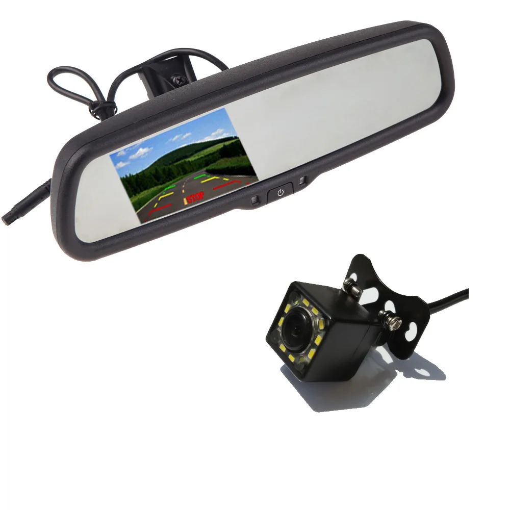 Special Bracket 4.3" TFT LCD Color Car Rearview Mirror Monitor with CCD