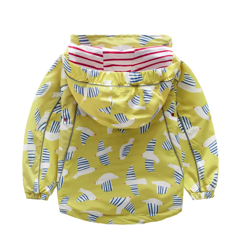 VIKITA куртки для мальчиков и девочек, детская одежда ветровка с капюшоном, верхняя одежда пальто для девочек с принтом «ЁЖ», весенне-осенняя одежда, T008 Mix