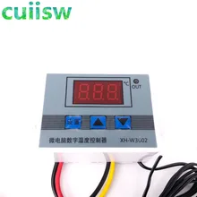 XH-W3002 12v-220v digital led controlador de temperatura 10a termostato interruptor de controle sonda com sensor impermeável w3002