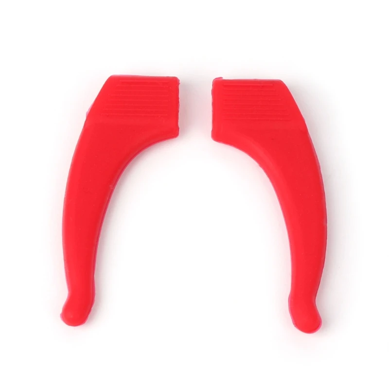 1 пара Противоскользящих дужек держатель для очков силиконовые очки крючки для ушей наконечник держатель для очков - Цвет: R