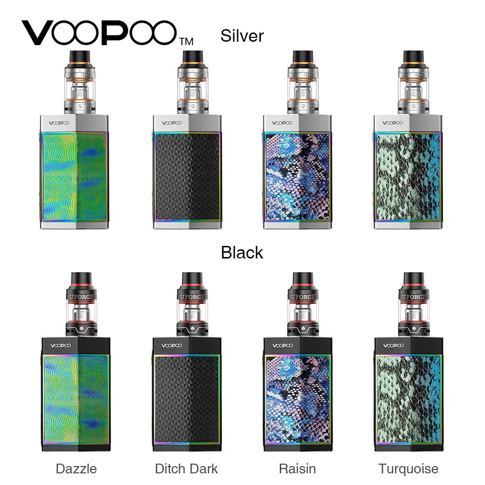 Hot Product  180W Original VOOPOO TOO TC Kit with UFORCE atomizer & OCC head 0.4ohm colorful outside electronic 