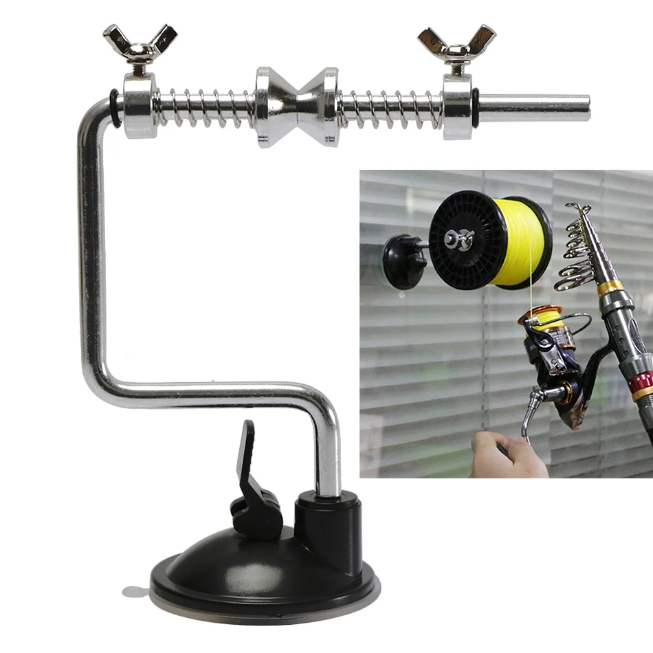 Goture Fishing Line Reel Spool Spooler System Tackle Silver Aluminum