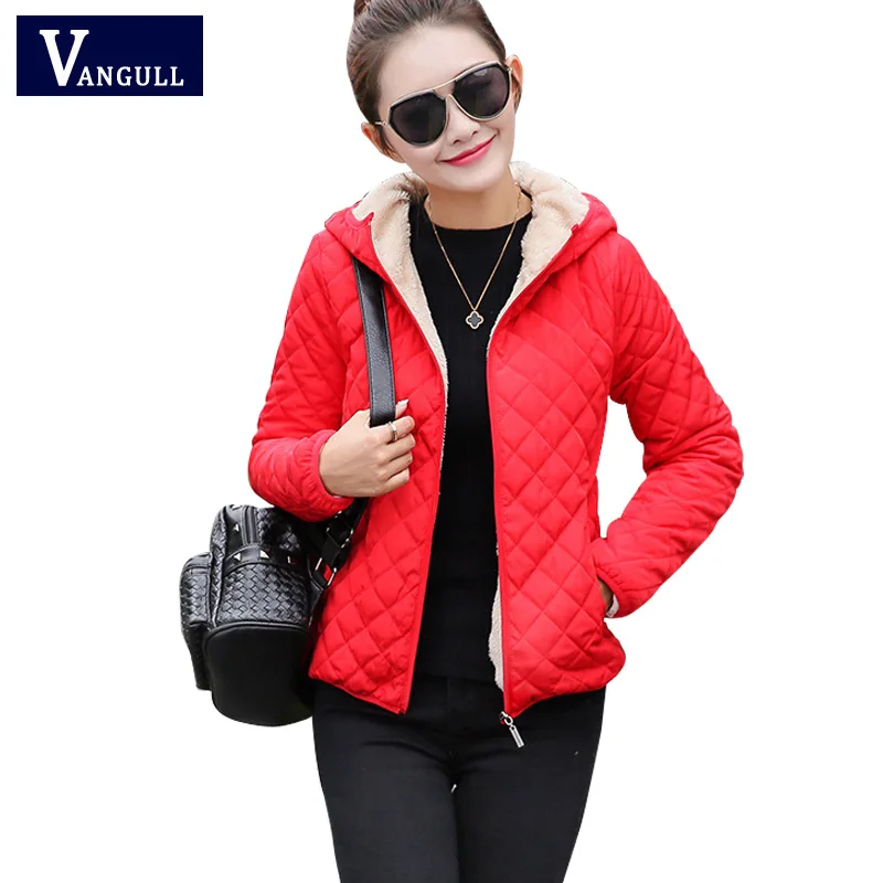 

women winter jacket hooded fleece solid coat 2017 Autumn spring thin outerwear female short zipper student jaqueta feminina
