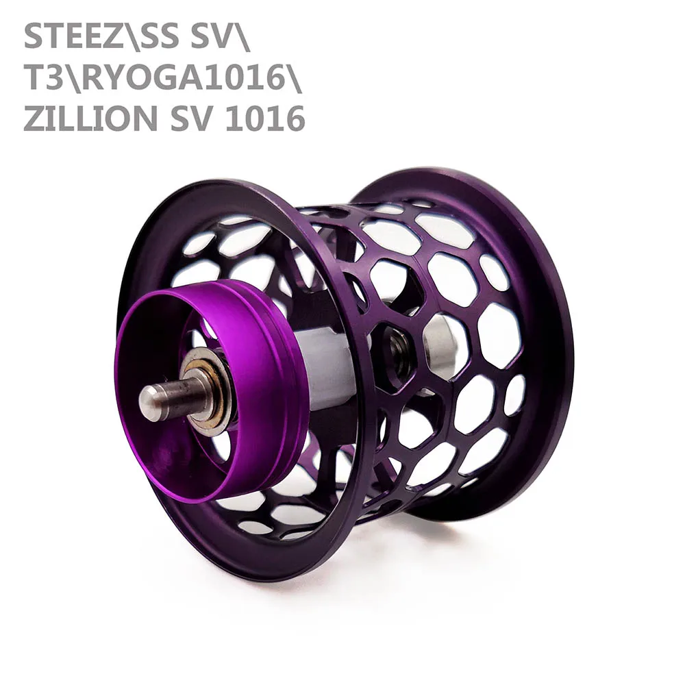 1 шт. DIY катушка для DAIWA Steez ss sv/T3/RYOGA1016/Zillion SV TW линия катушка сотовая baitcasing Рыболовная катушка - Цвет: purple