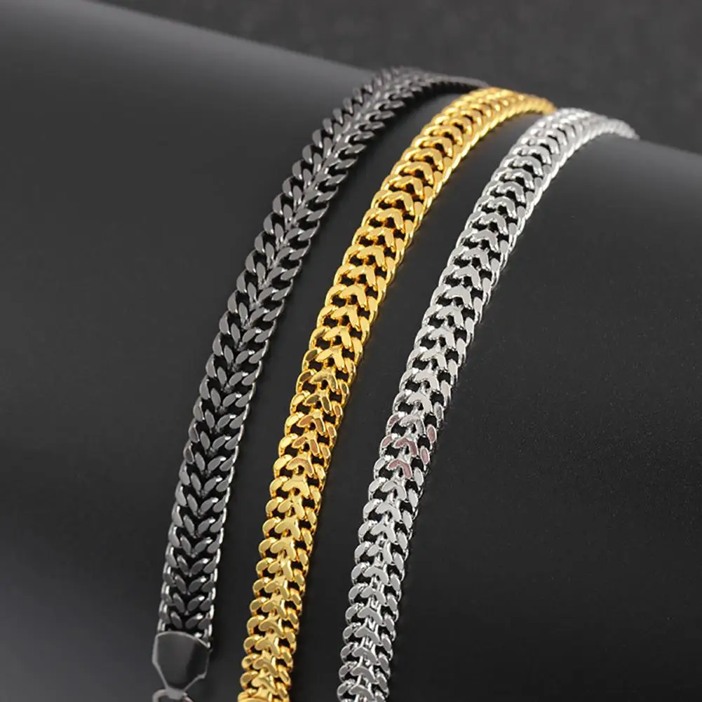 

Classic Men Chain Bracelet Stainless Steel Bangle Wristband Fashion Party Club Jewelry 2018