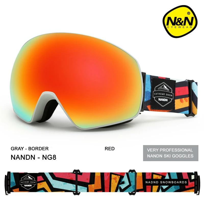 Gafas de esquí de invierno para hombre, gafas de Snowboard para deportes de nieve con protección UV Anti-niebla para mujeres, máscara de esquí para jóvenes, moto de nieve