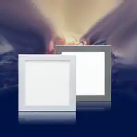 White/Grey Frame 110V 120V 220V 230V Simply Design No Flickering LED Panel Light Microwave Sensor Ceiling Mounted Lights