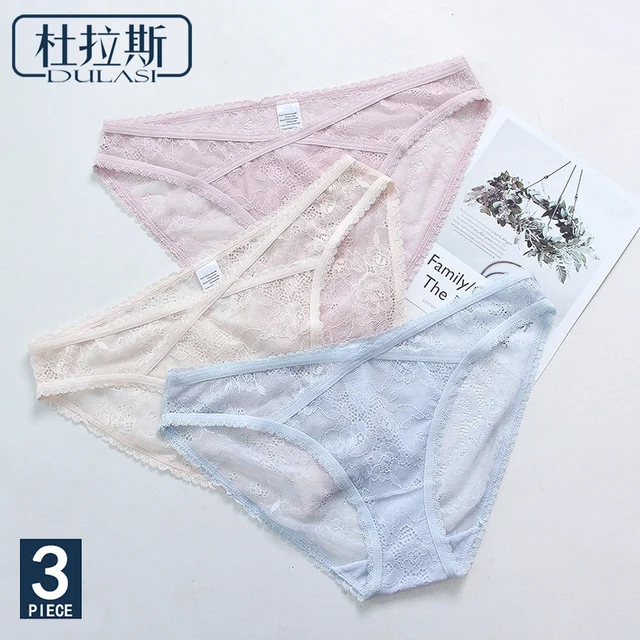 Dulasi Women Lace Panties Sexy Underwear Cotton Croth Briefs For Girls Low Rise Waist Female Sexy Nylon Panty Seamless 3pcs Set Dulasi Women Lace Panties Sexy Underwear Cotton Croth Briefs For Girls Low Rise Waist Female Sexy Nylon Panty Seamless 3pcs Set