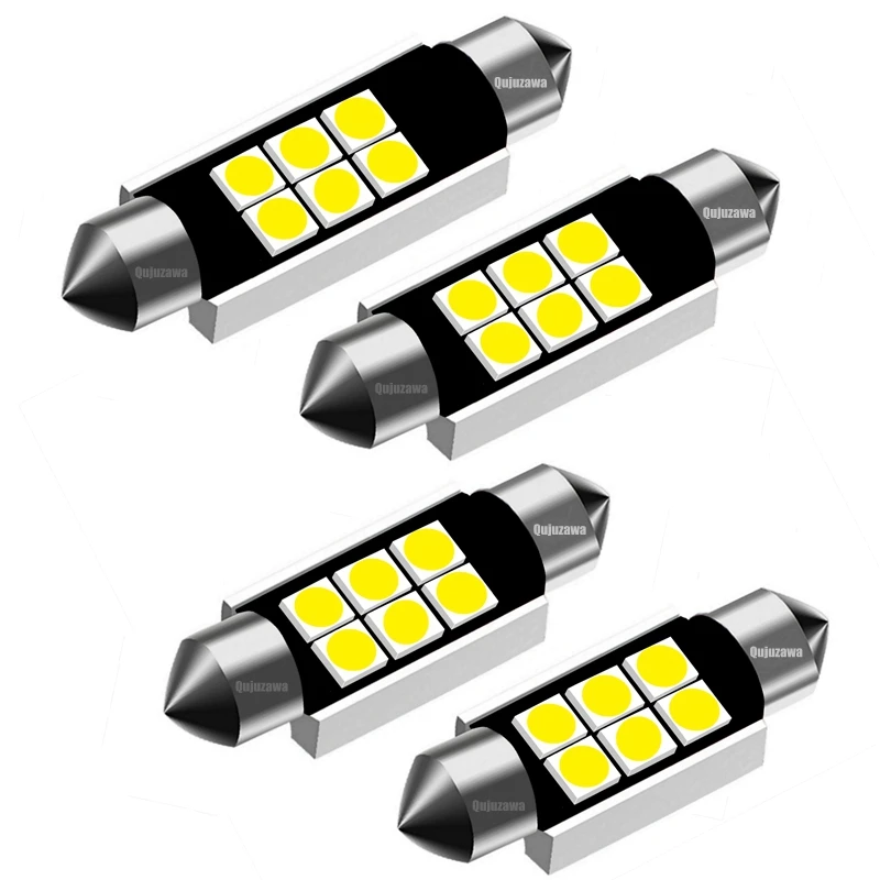 4 шт. 31 мм 36 мм 39 мм 41 мм новейшие супер яркие 3030 светодиодные лампочки C5W автомобильный купольный свет Canbus без ошибок авто лампа для чтения в помещении