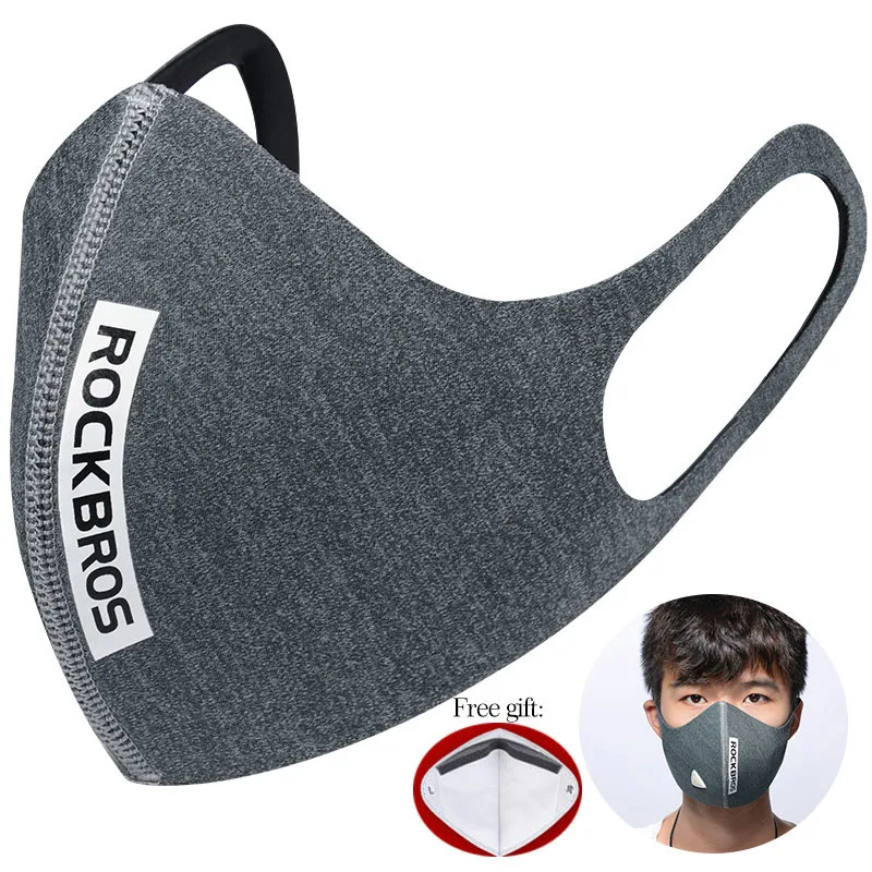 ROCKBROS противопылевая велосипедная маска для лица, дышащая Пылезащитная маска для велосипеда, велосипедный респиратор, спортивная защита, маска для рта bmx - Цвет: Hanging ears LF006 1