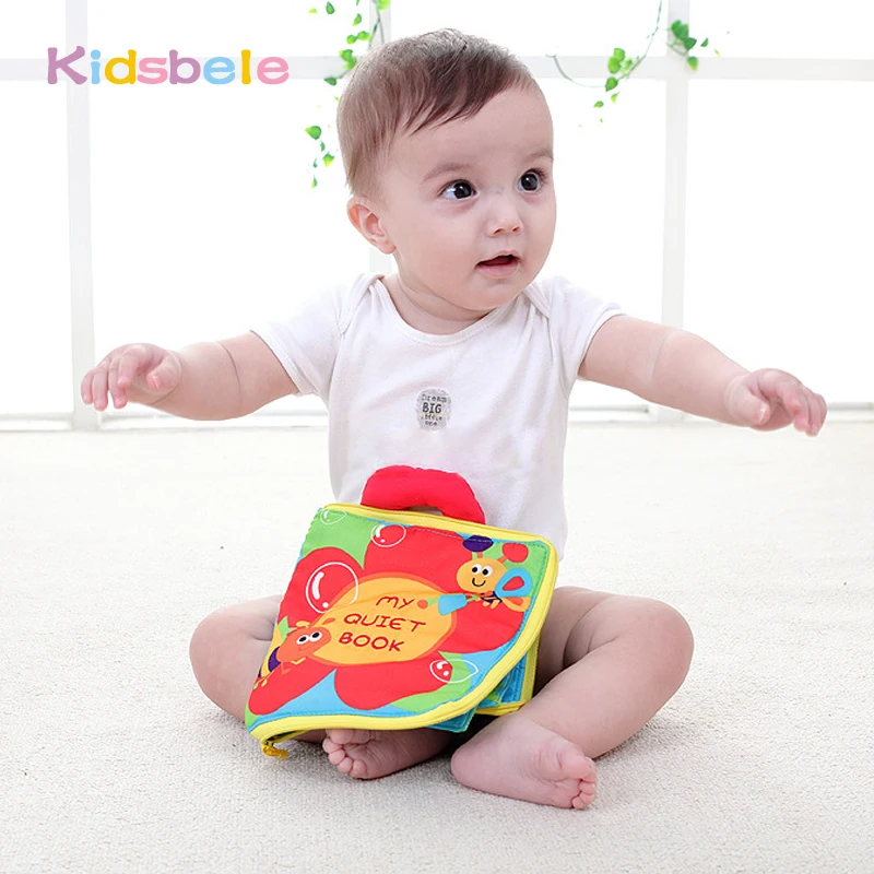 Baby Toys Infant Early Cognitive Development My Quiet Book Baby Cloth Books Educational Unfolding Activity Books piaget s cognitive development model