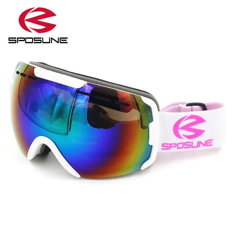 2017 New Snowboard Goggles Men Women Skiing Glasses Anti Fot Double Lens skibrille snowmobile goggles Profession Ski Googles