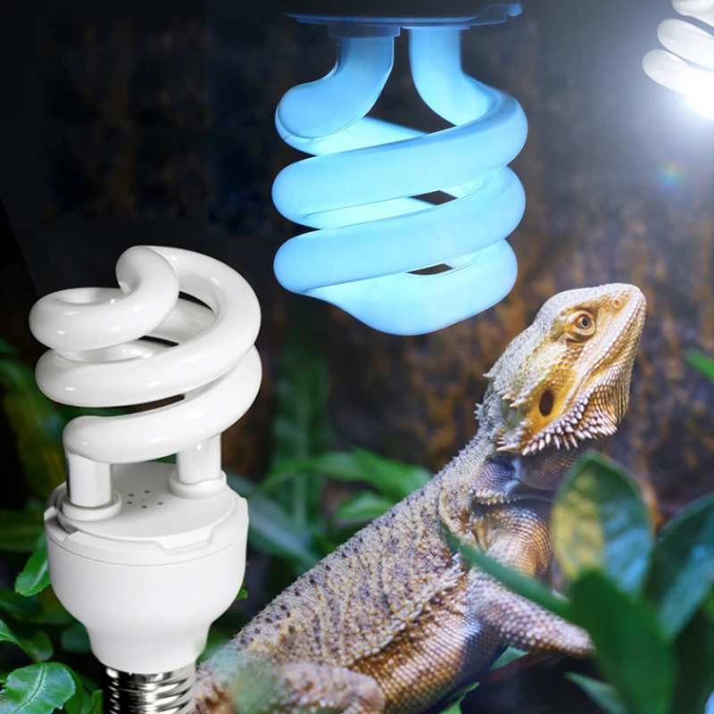 13 Вт спиральные рептилии ящерица черепаха УФ UVB Светильник лампы с подогревом AC 220-240 В добавка кальция для черепахи-амфибий