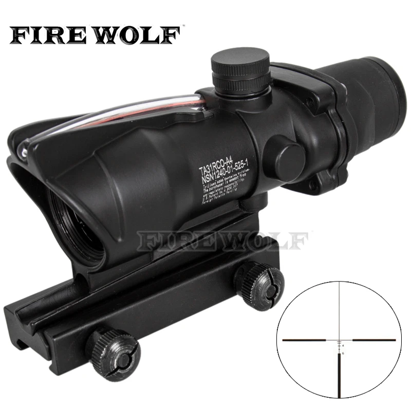 Trijicon 4x32 Optical Riflescope 20mm Dovetail Reflex Optics Scope Tactical Sight For Hunting  Rifle Airsoft Sniper  Air Soft