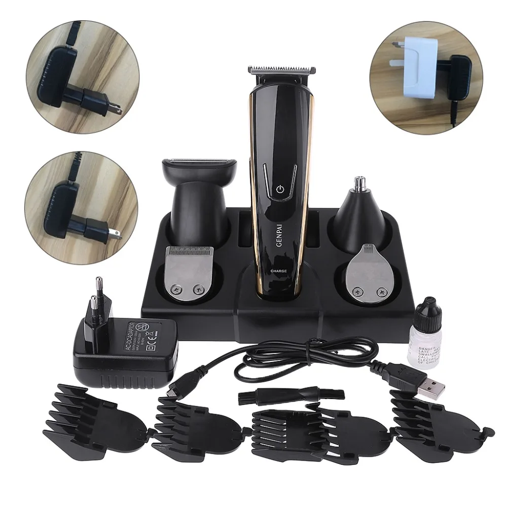 

5 in 1 Electric Face Razor Set 100-240V Eyebrow Hair Nose Body Blade Shaver Remover Trimmer Rechargeable EU/US/AU/UK Plug