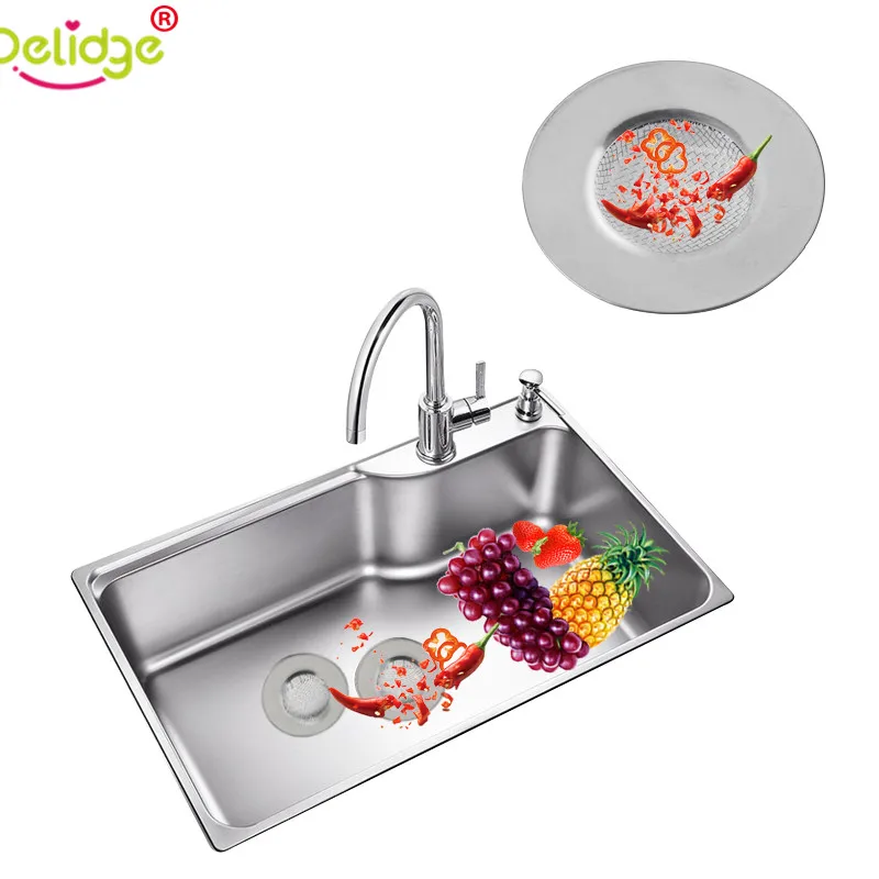 Delidge 7 см фильтр для кухонной раковины слива с круглыми отверстиями металлическое