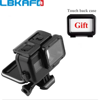 

LBKAFA Cool Black Waterproof Case Shell 45M Underwater Housing + Touch Screen Backdoor Cover for GoPro Hero 6 5 Hero5 Hero6