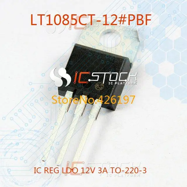 Free Shipping LT1085CT-12#PBF IC REG LDO 12V 3A TO-220-3 LT1085CT-12 1085 LT1085 1PCS |