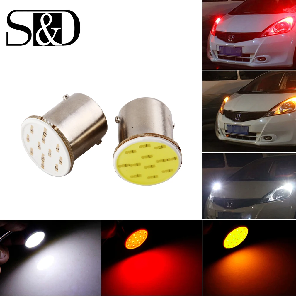 1156 BA15S COB LED Bulbs Backup Turn Signal Backup Light RV Trailer