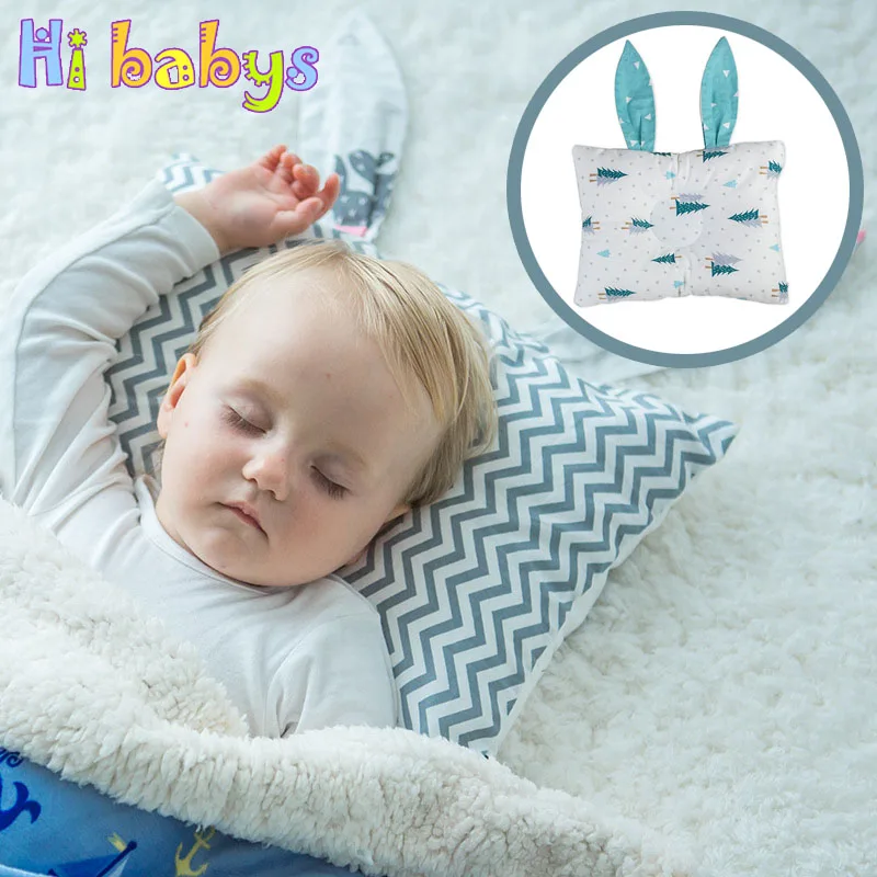 Детская формирующая подушка хлопок голова позиционер новорожденный Спящая поддержка постельное белье предотвращает плоскую голову