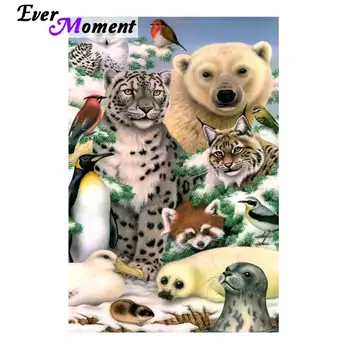 

Ever Moment Diamond Painting Handmade Tiger Leopard Beer Full Square Drill Mosaic Picture Of Rhinestone Diamond Embroidery 3F358