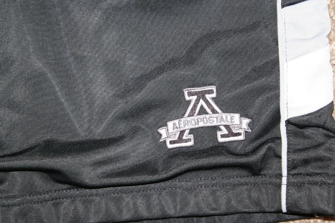 AEROPOSTALE XS Black Shorts Exercise Athletic Waist: 32 Lined Mens (1)
