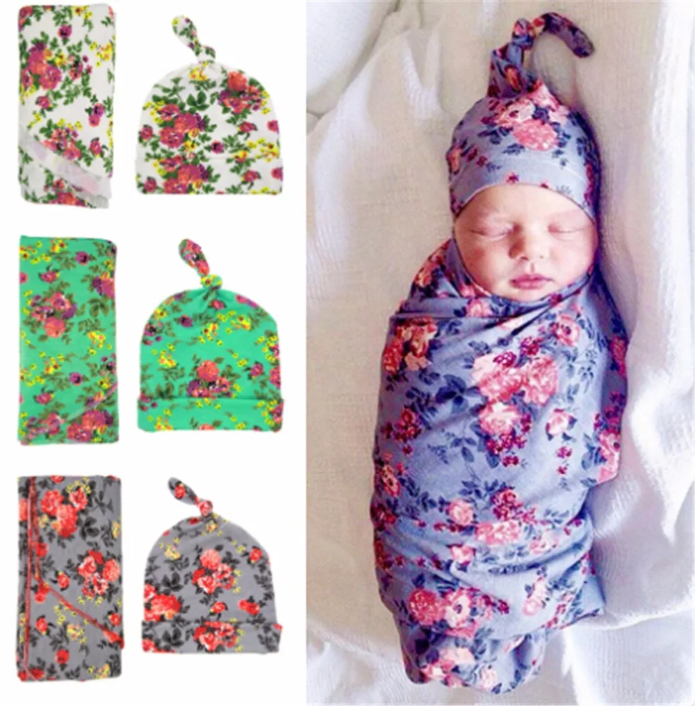 swaddle blanket and hat set