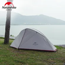 Naturehike сверхлегкий 1-2 человек палатка силиконовые 20Д сверхлегкий Открытый палатка слой Водонепроницаемый палатка 210t и 