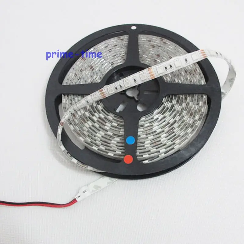 5 M/16.4ft DC12V IP65 эпоксидная смола Водонепроницаемая 5050SMD 60LED/M Красный 1 синий 5:1