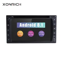 Xonrich 2 Din Android 8.1 Universal Car DVD Multimedia Player GPS Navigation Wifi Bluetooth AutoRadio Stereo USB Audio Head unit