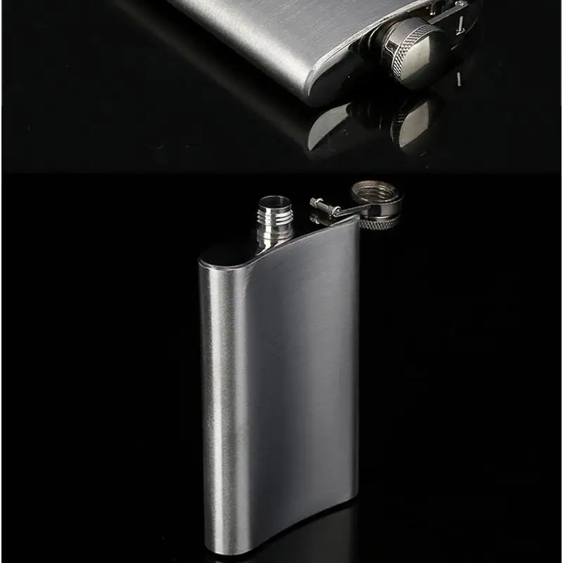 Portable 1/3/4/5/6/8/9/10oz Stainless Steel Wine Pot Hip Liquor Whiskey Alcohol Flask Cap and Funnel Hip Flask