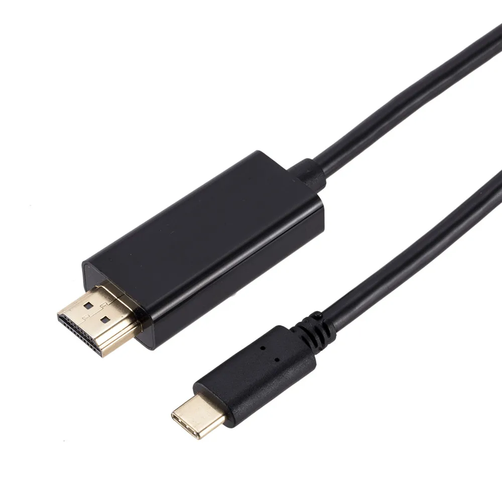 1 8 м USB C к HDMI 4K кабель адаптер Тип Thunderbolt 3 для Huawei Mate 10 MacBook Pro 2018 Galaxy S8 + C|Кабели HDMI| |