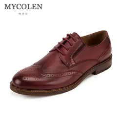 MYCOLEN/Роскошные брендовые Модные Мужские модельные туфли наивысшего качества; мужские кожаные туфли в британском стиле; деловая обувь;